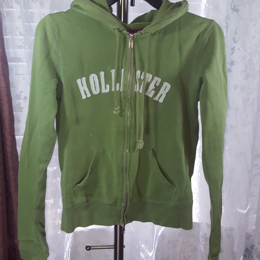 Worn out green jacket